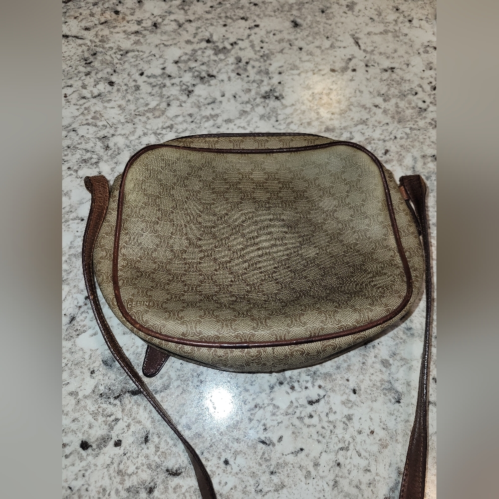 Authentic CÉLINE Macadam Shoulder Cross Body Bag - Picture 10 of 10
